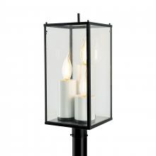 ELK Home 1152-MB-CL - Back Bay 23.25'' High 3-Light Outdoor Post Light - Matte Black