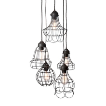 ELK Home 225031 - Wire 5-Light Mini Pendant with Wire Cages in Five Shapes