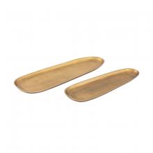 ELK Home H0897-9846/S2 - Blain Tray - Set of 2 Brass (2 pack) (2 pack)