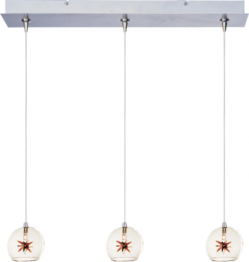 Starburst 3-Light RapidJack Pendant and Canopy