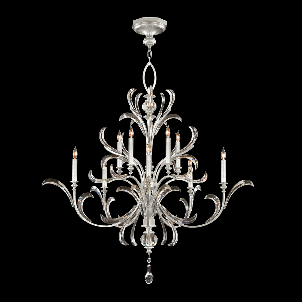 Beveled Arcs 56&#34;W Round Chandelier