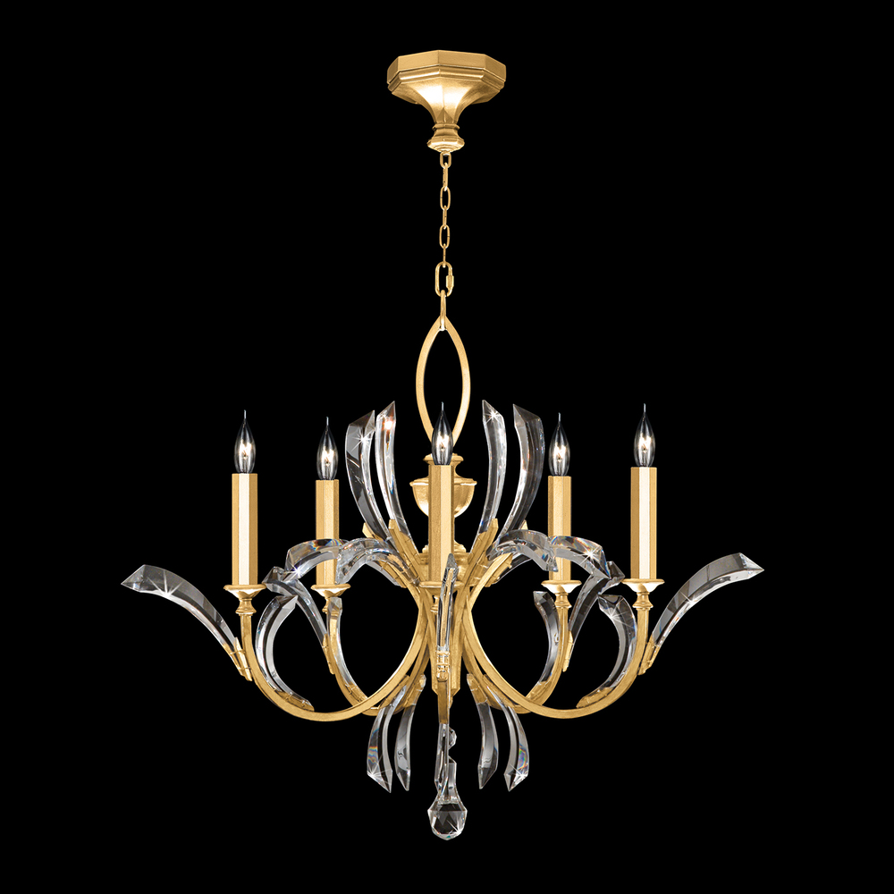 Beveled Arcs 36&#34;W Round Chandelier